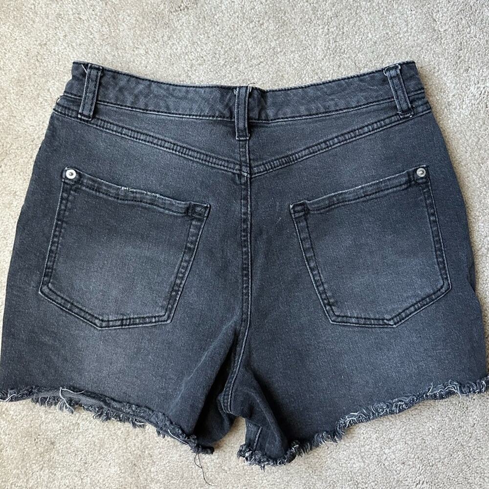 INC black distressed denim shorts size 6 - Picture 6 of 7